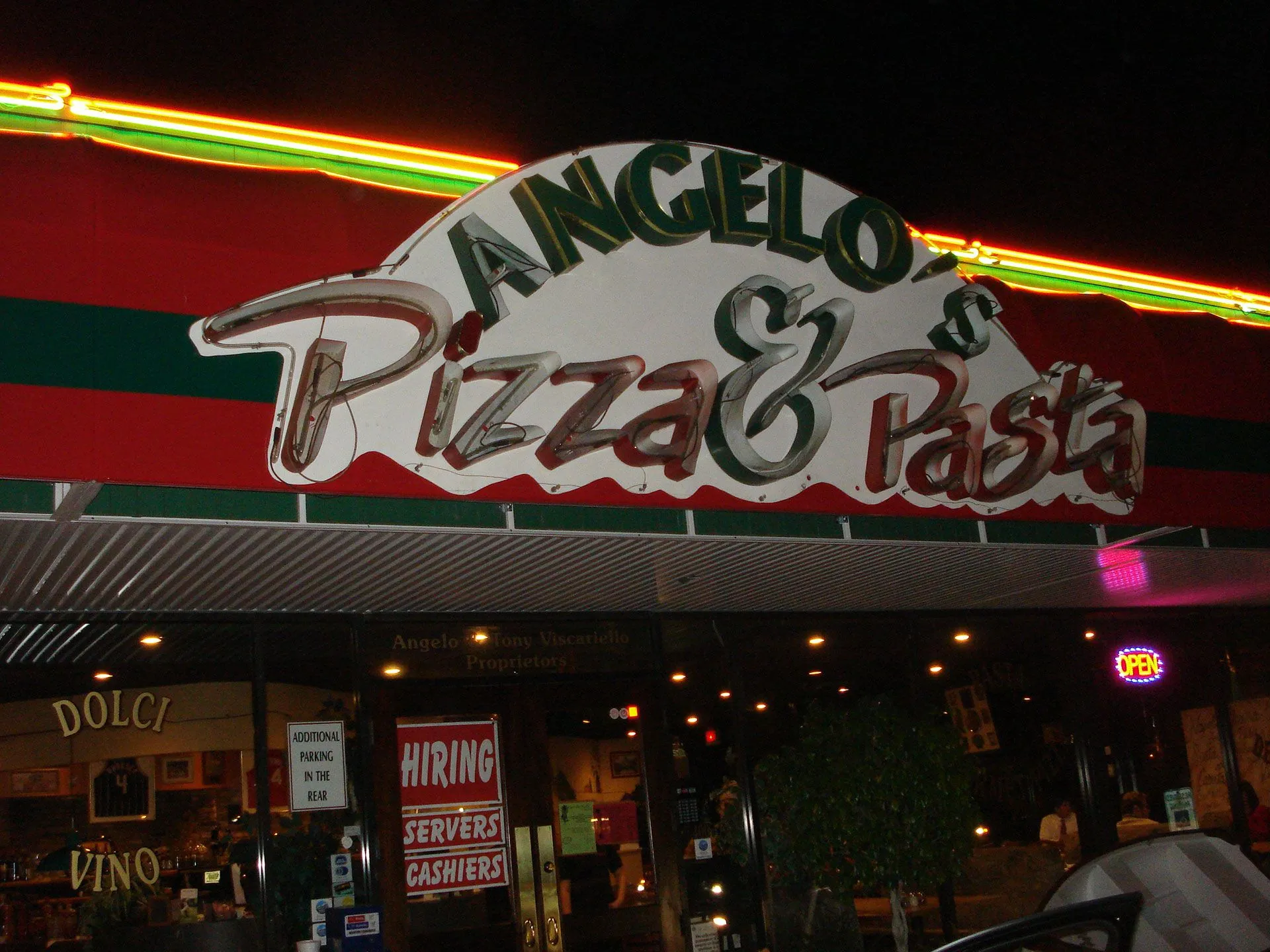 Restaurant awning