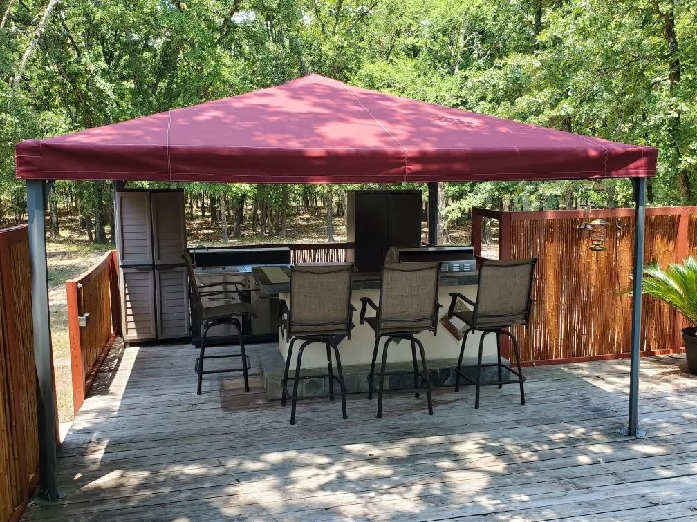 Residential patio pavilion cover